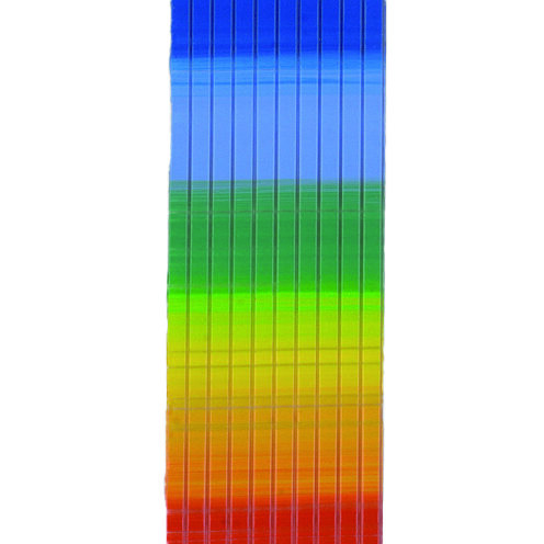 Wachsstreifen  regenbogen, 13 Stk.