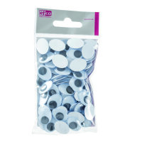 Wackelaugen, oval  100 Stk. 20 x 15 mm