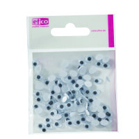 Wackelaugen, oval  100 Stk. 7 x 5 mm