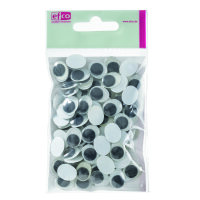 Wackelaugen, oval  100 Stk. 15 x 12 mm