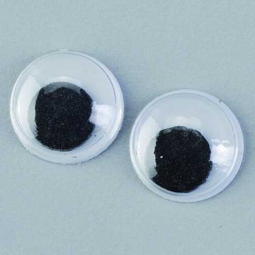 Wackelaugen, rund  10 Stk. ø 8 mm