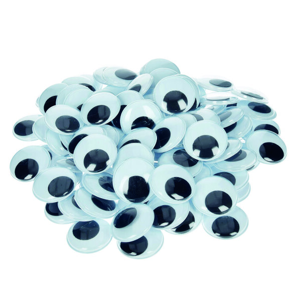 Wackelaugen, rund  100 Stk. ø 35 mm