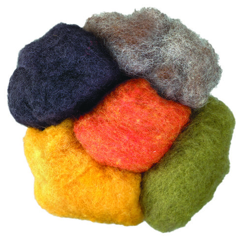 Wolle zum Filzen, reine Schurwolle, basis Mix, 50 g