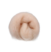Wolle zum Filzen, reine Schurwolle, zartrosa, 50 g