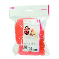 Wolle zum Filzen, reine Schurwolle, orange, 30 g