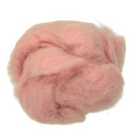 Wolle zum Filzen reine Schurwolle rosa 30 g