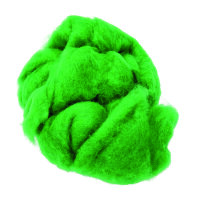 Wolle zum Filzen, reine Schurwolle, grasgrün, 30 g