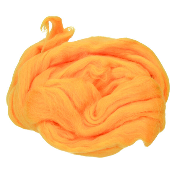 Wolle zum Filzen Kammzug, Merino 19,5 mic., gelb, 50 g
