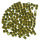 Würfel Buchstaben, mit Loch Kunststoff, gold, 130 Stk.