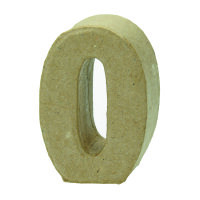 Zahl, - 0 - H 5 x B 3,4 x T 2 cm