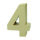 Zahl, - 4 - H 17,5 x B 12,3 x T 5,5 cm
