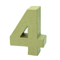 Zahl, - 4 - H 10 x B 7,2 x T 3 cm