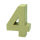 Zahl, - 4 - H 10 x B 7,2 x T 3 cm