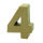 Zahl, - 4 - H 5 x B 3,9 x T 2 cm