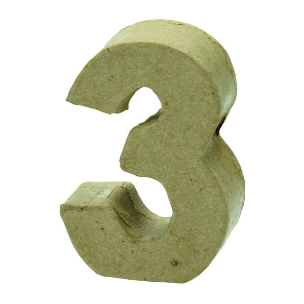 Zahl, - 3 - H 5 x B 3,5 x T 2 cm