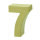 Zahl, - 7 - H 10 x B 6,8 x T 3 cm