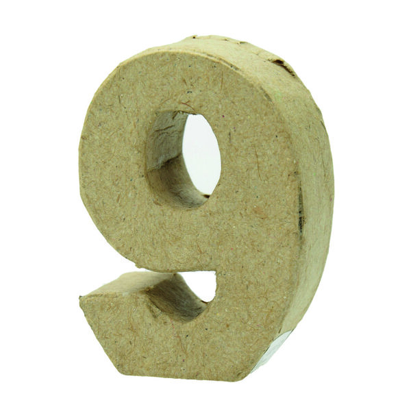Zahl, - 9 - H 5 x B 3,6 x T 2 cm