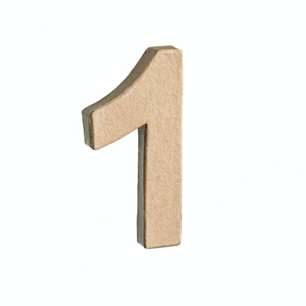 Zahl 3D, - 1 -