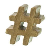 Zeichen, - # - H 5 x B 4,5 x T 2 cm