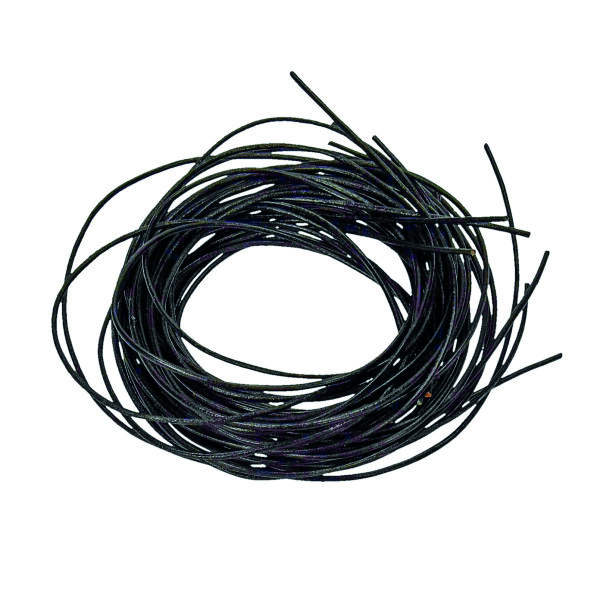 Ziegenlederriemen  schwarz, 1 m 10 St