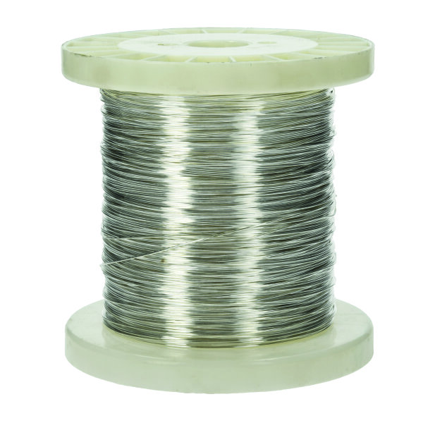 Kupferdraht,  versilbert, Ø 0,8 mm 1 kg ~ 220 m, St
