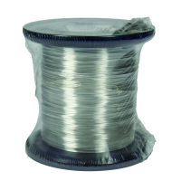Kupferdraht,  versilbert, Ø 0,8 mm 1 kg ~ 220 m, St