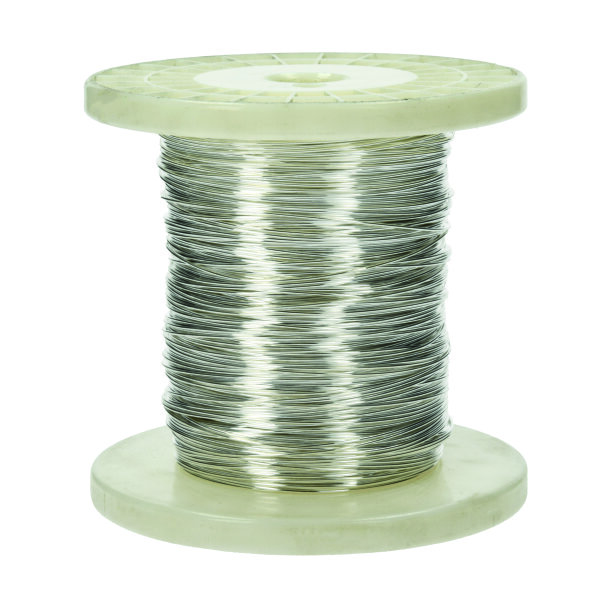 Kupferdraht,  versilbert, Ø 1 mm 1 kg ~ 150 m