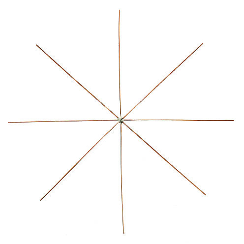 Drahtstern für Perlen, 8-strahlig,  4 Stk., Btl ø 10 cm x 0,6 mm