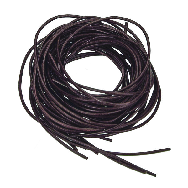 Lederriemen,  dunkelbraun, 1 m, 10 St