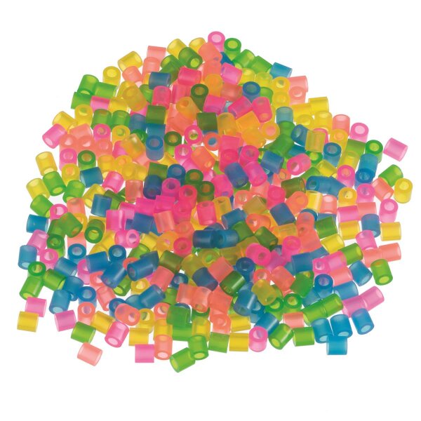 NABBI® Bügelperlen,  Neon Mix, 1.100 Stk., Btl