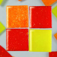 MosaixPro-Glassteine,  rotmix, 10 x 10 x 4 mm 1.000 g