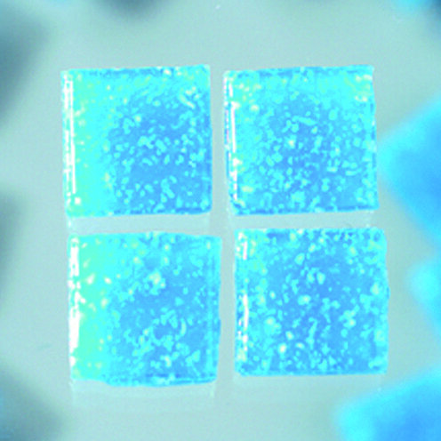 MosaixPro-Glassteine,  azurblau, 10 x 10 x 4 mm 1.000 g