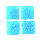 MosaixPro-Glassteine,  azurblau, 10 x 10 x 4 mm 1.000 g