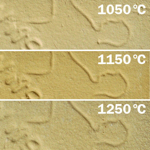Aufbauton Steinzeug, 25%schamottiert 1000 - 1300 °C, gelb,  kg