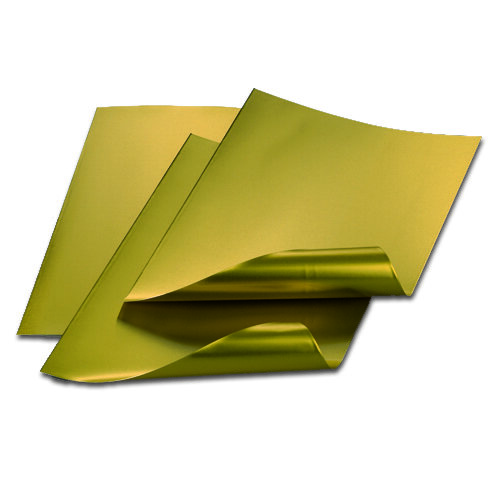 Alufolienzuschnitte,  gold / gold,  20 x 30 cm / 0,15 mm 20 St