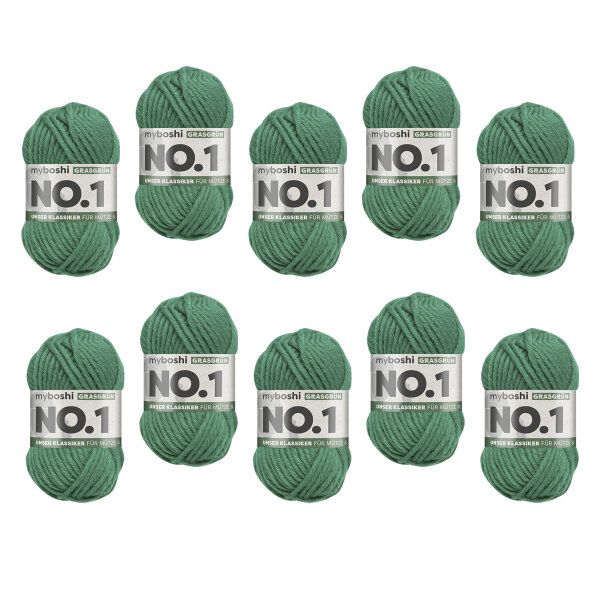 myboshi No.1 -VE 10 Knäuel- Grasgrün