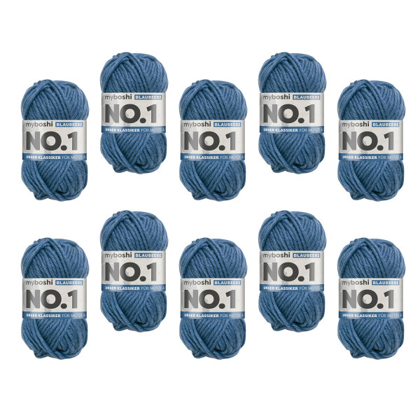 myboshi No.1 -VE 10 Knäuel- Blaubeere