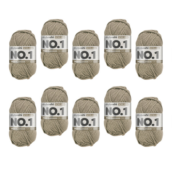 myboshi No.1 -VE 10 Knäuel- Schlamm