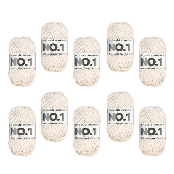 myboshi No.1 -VE 10 Knäuel- Elfenbein
