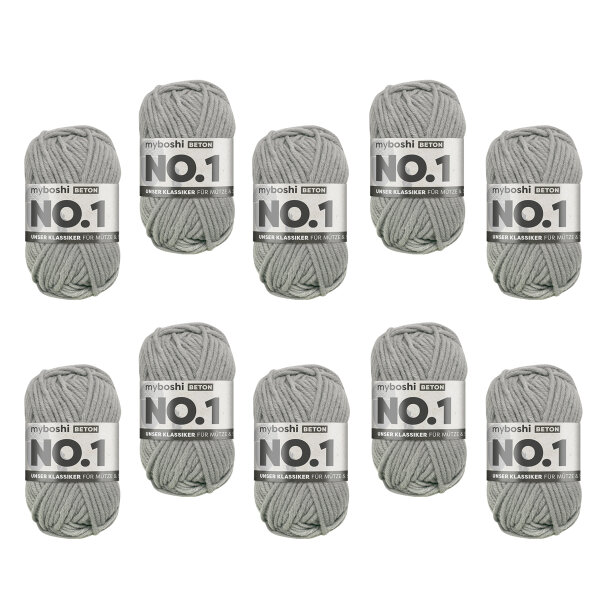 myboshi No.1 -VE 10 Knäuel- Beton