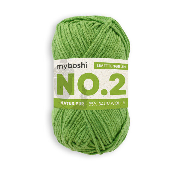 myboshi No.2 -Einzelknäuel- Limettengrün