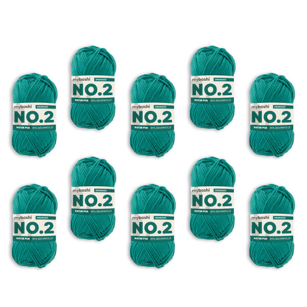 myboshi No.2 -VE 10 Knäuel- Smaragd