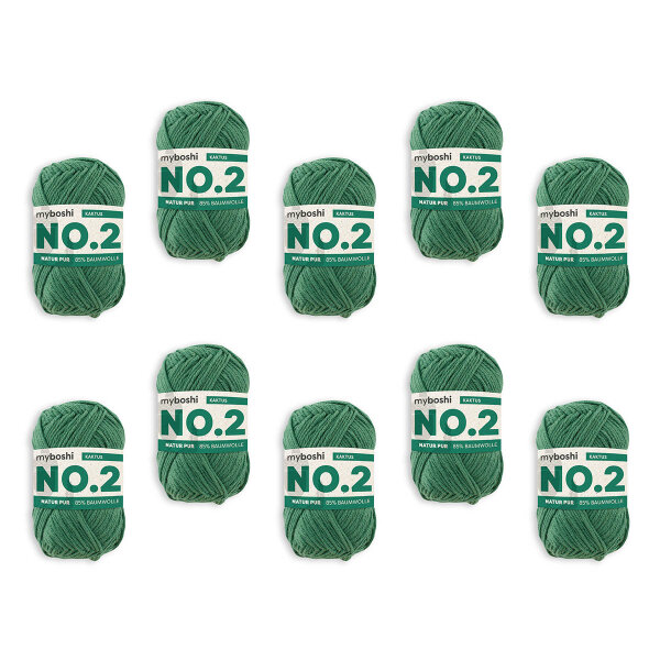 myboshi No.2 -VE 10 Knäuel- Kaktus