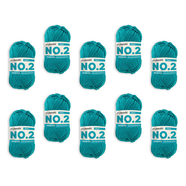 myboshi No.2 -VE 10 Knäuel- Türkis