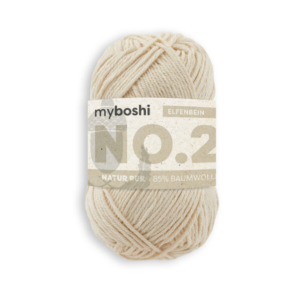 myboshi No.2 -Einzelknäuel- Elfenbein
