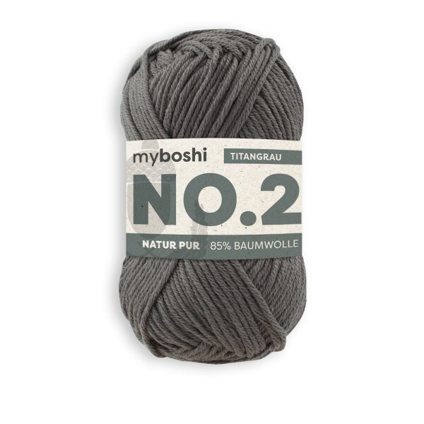 myboshi No.2 -Einzelknäuel- Titangrau
