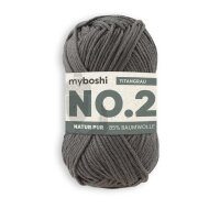 myboshi No.2 -Einzelknäuel- Titangrau