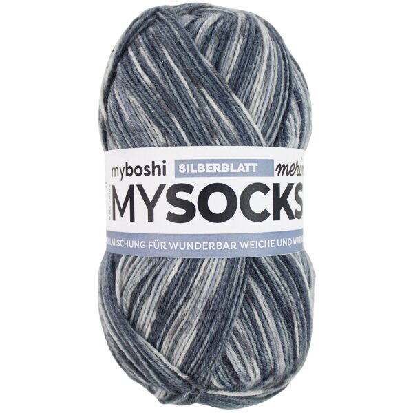 myboshi mysocks Merino Silberblatt