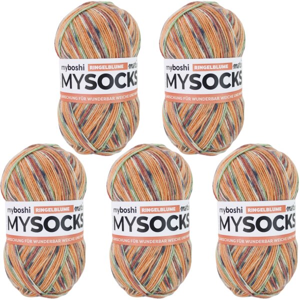 myboshi mysocks Merino VE=500g Ringelblume