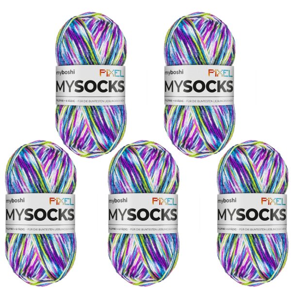 myboshi mysocks Pixel -VE 5 Knäuel- Dotty